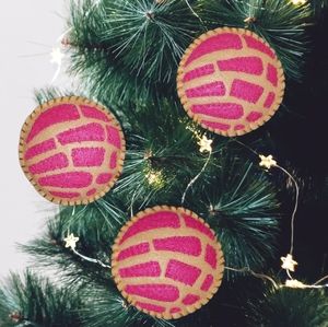 Concha Ornament Handmade Felt Craft - 3 pcs